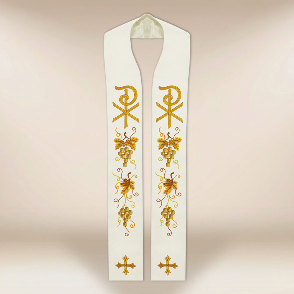 Stola liturgica ricamata PX
