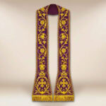 stola liturgica ricamata romana