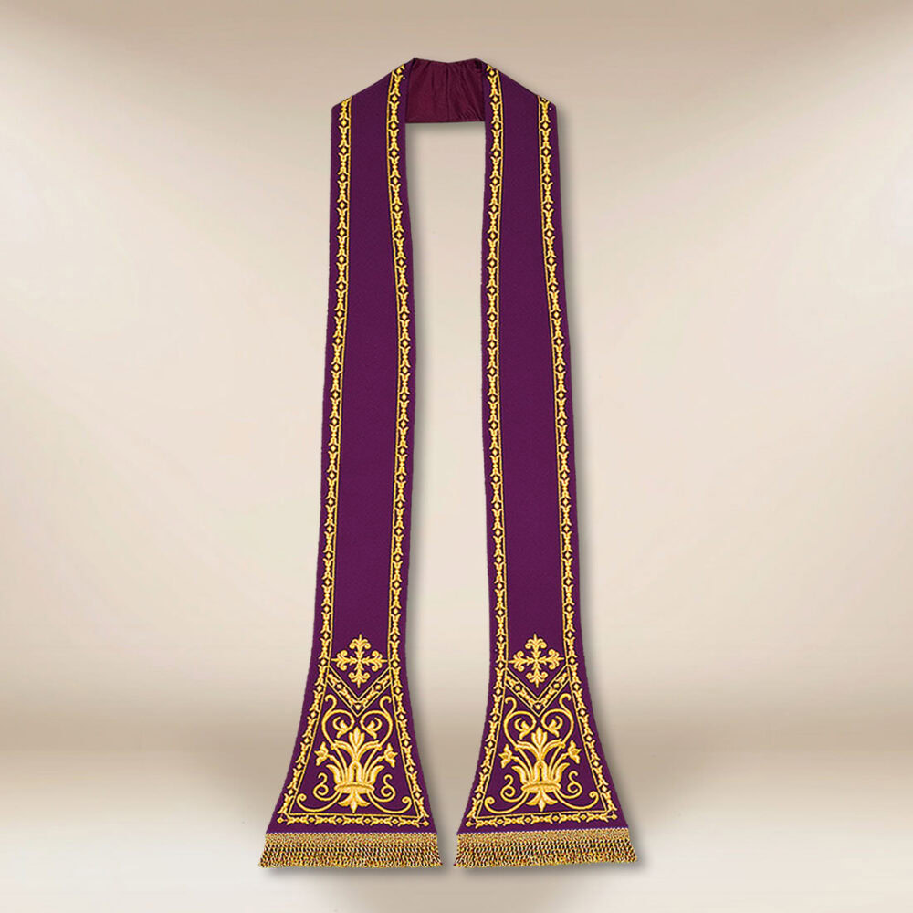 Stola Ricamata Romana Con Ornamento