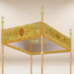 Baldacchino processionale ricamato