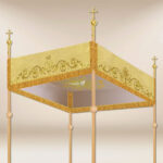 Baldacchino processionale ricamato