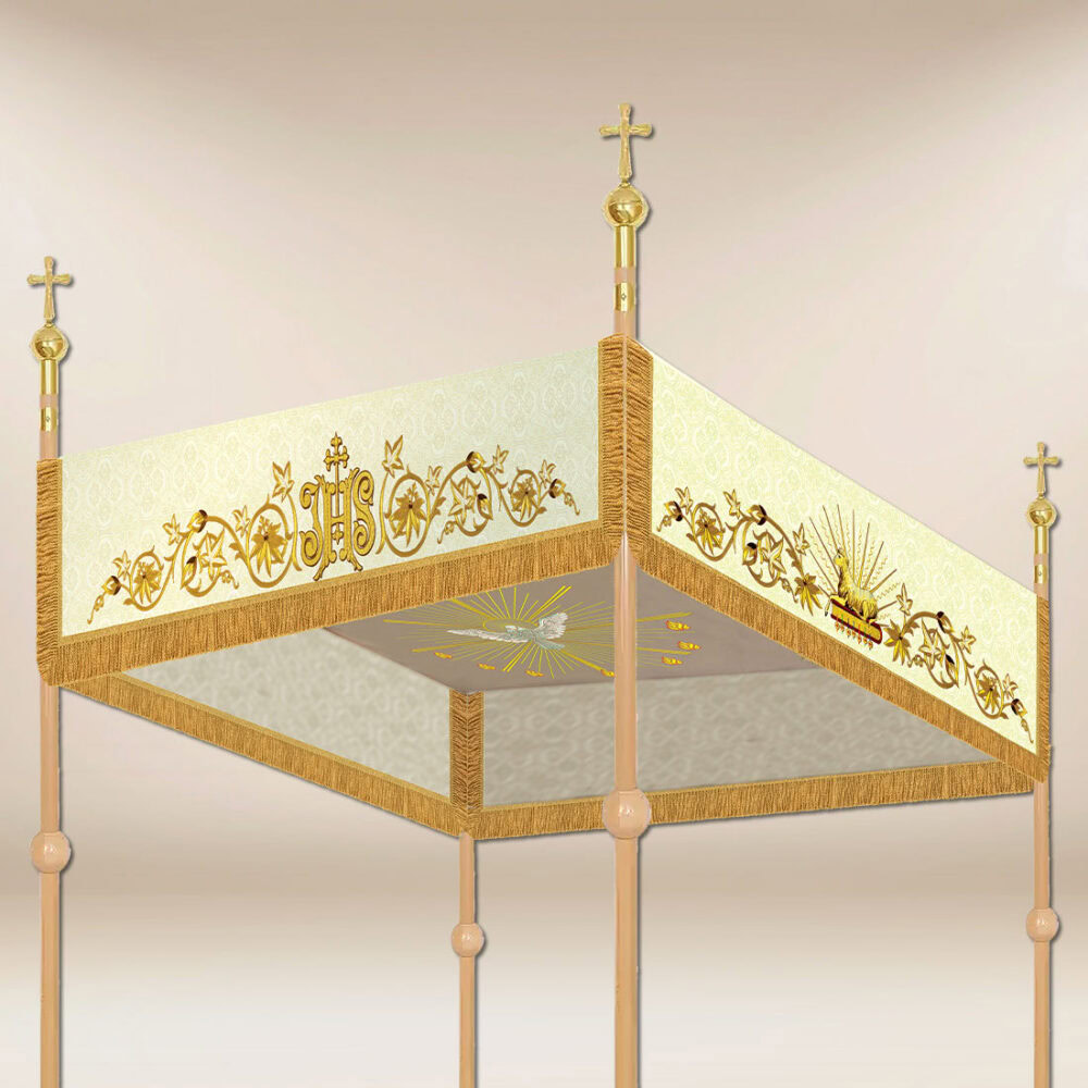 Baldacchino processionale ricamato
