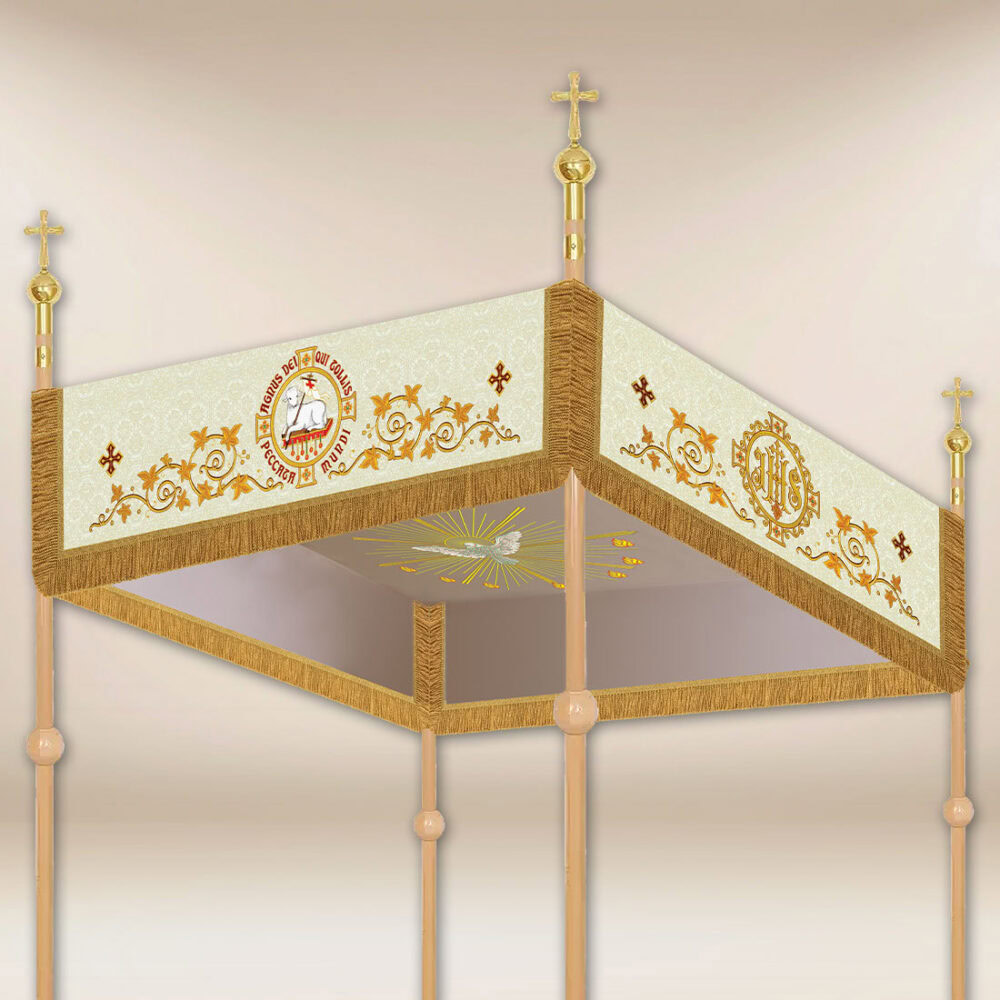 Baldacchino processionale ricamato