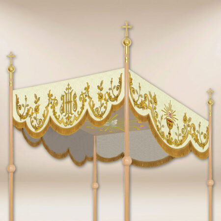 Baldacchino per processione ricamato