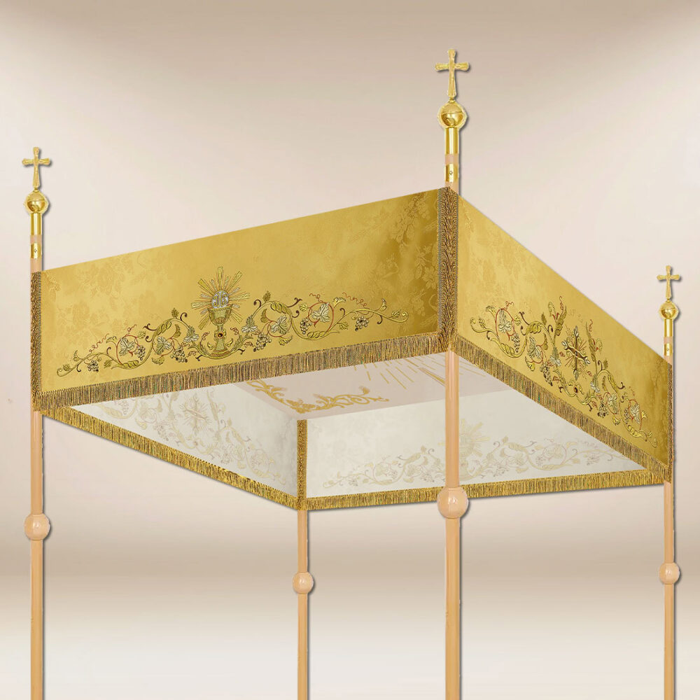 Baldacchino processionale ricamato