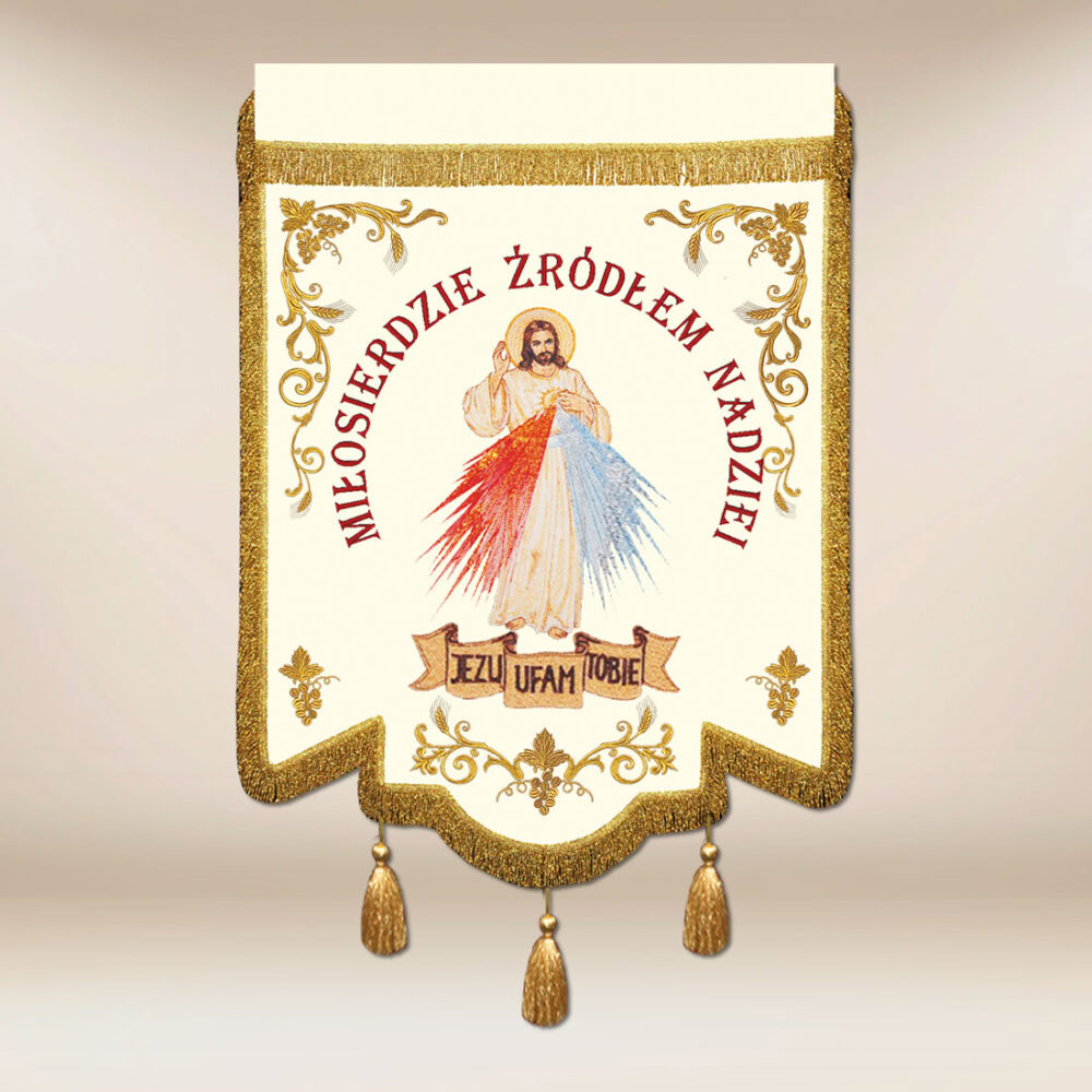 Bandiera ricamata Gesù Misericordioso
