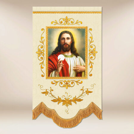 Mini chorągwie haftowana dwustronnie „IHS”