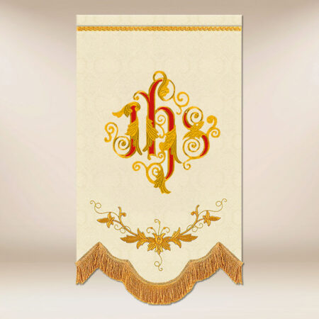 Mini chorągwie haftowana dwustronnie „IHS”