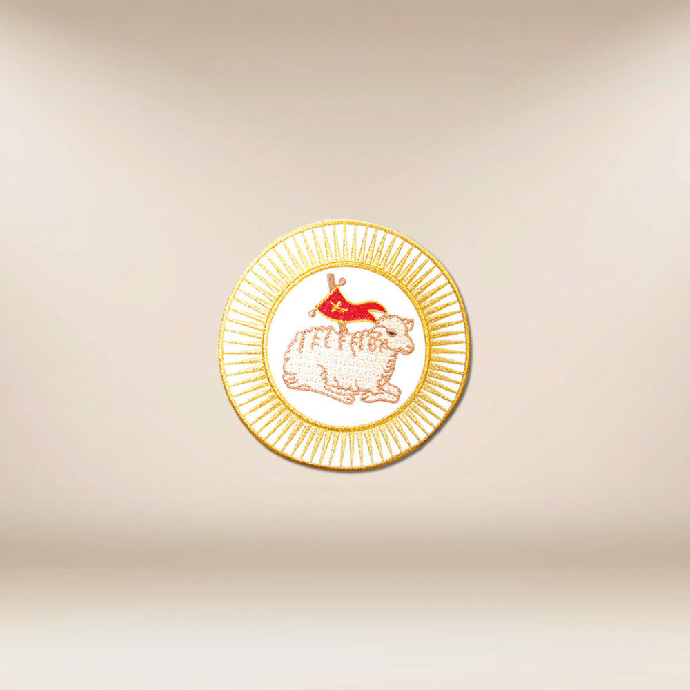 Applicazione ricamata “Agnello”