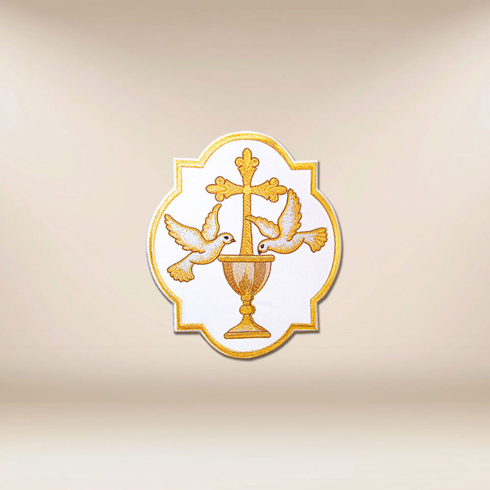 Applicazione ricamata “Colombe”