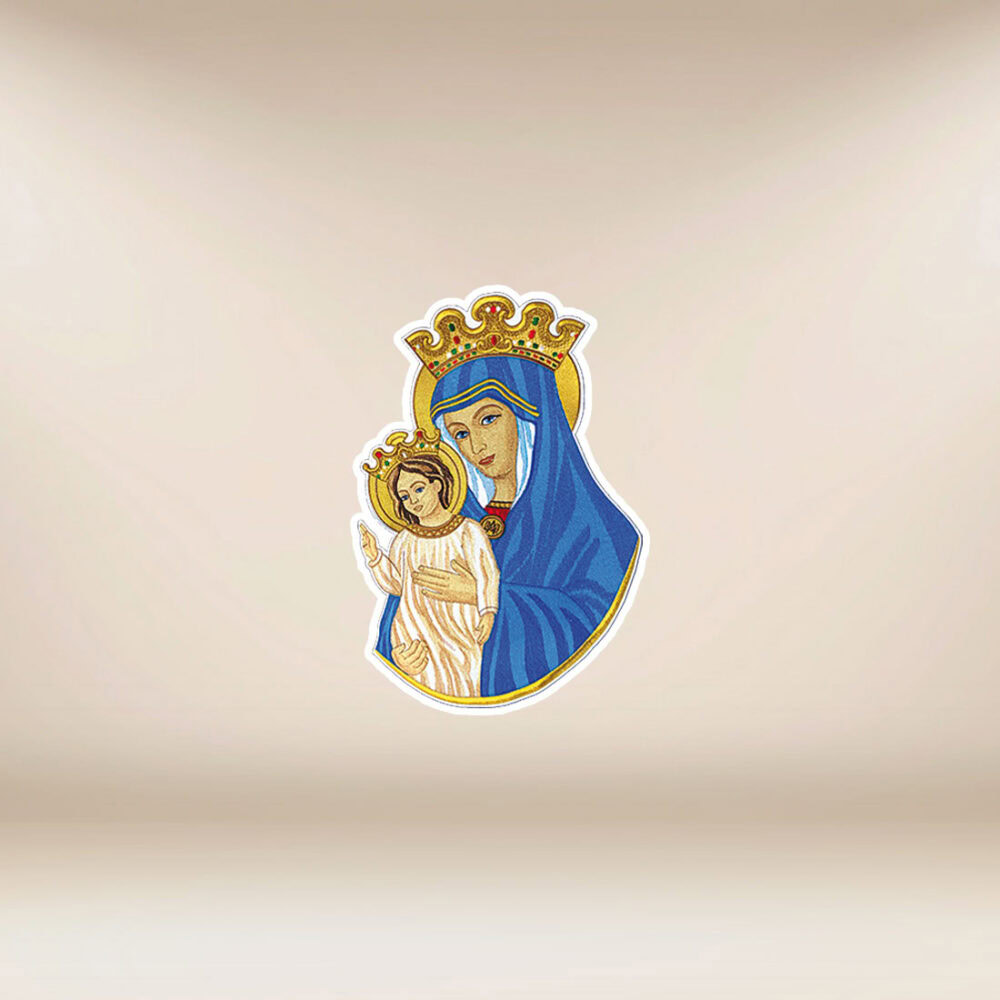 Applicazione ricamata “Madre delle Chiese”