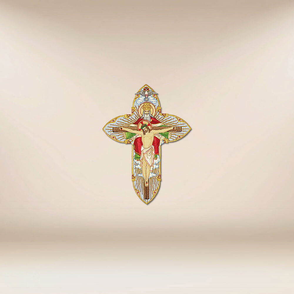 Applicazione ricamata “Trinità”