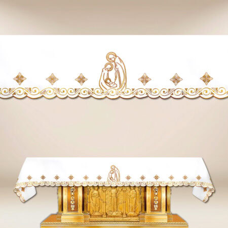 Tovaglia ricamata natalizia