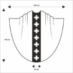 Casula liturgica rosa moderna