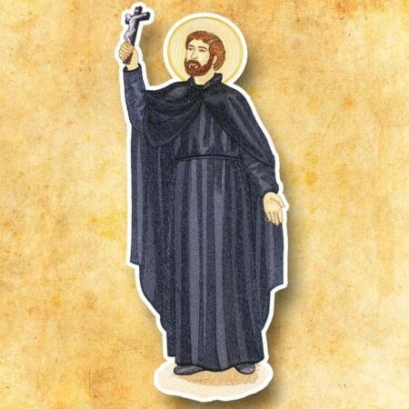 applicazione ricamata San Francesco Saverio