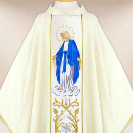 Casula ricamata Madonna Immacolata