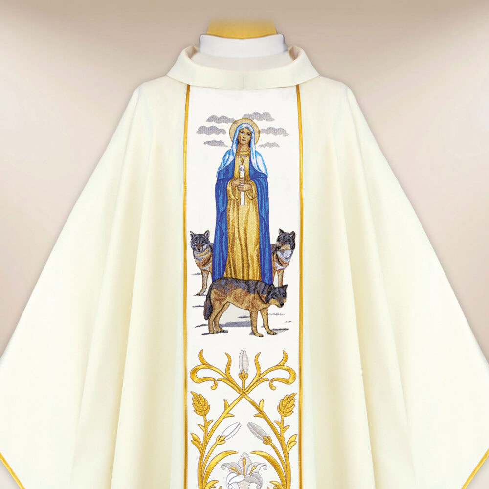 Casula ricamata Madonna della Candelora