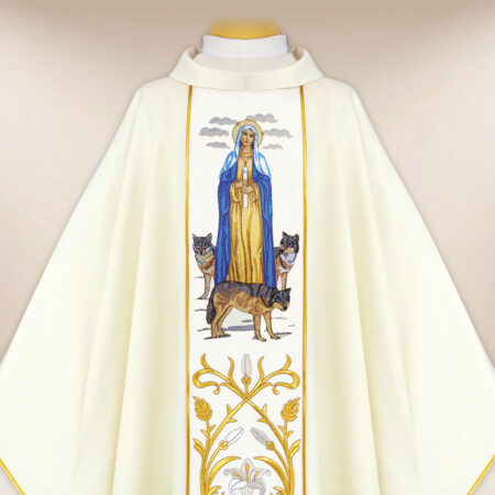 Casula ricamata Madonna della Candelora