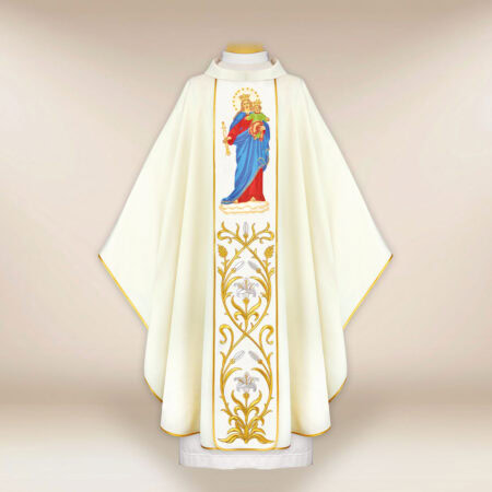 Casula ricamata Madonna Aiuto dei Cristiani