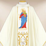 Casula ricamata Madonna Aiuto dei Cristiani