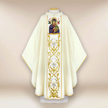 Casula ricamata Madonna del Perpetuo Soccorso
