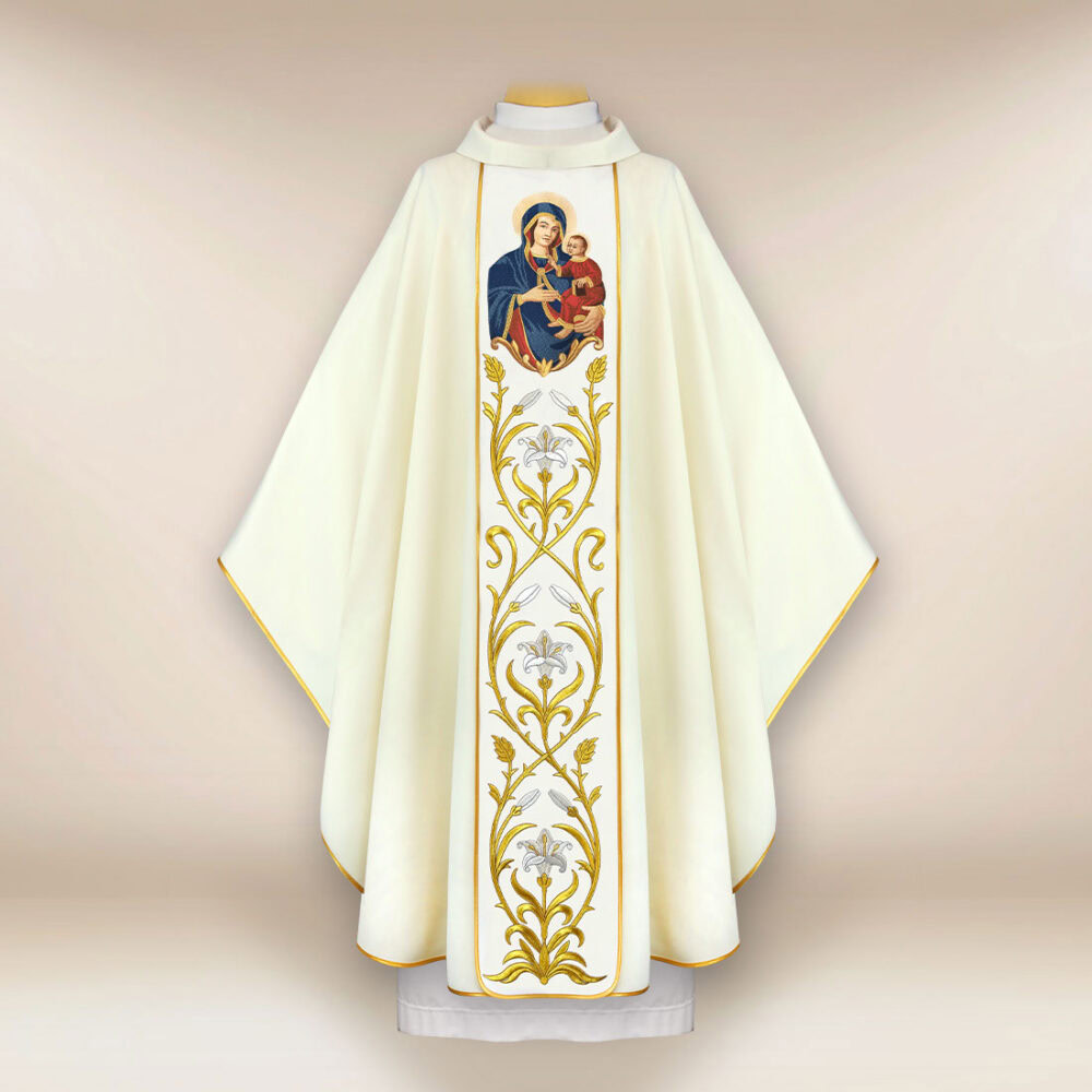 Casula ricamata Madonna di Gietrzwałd
