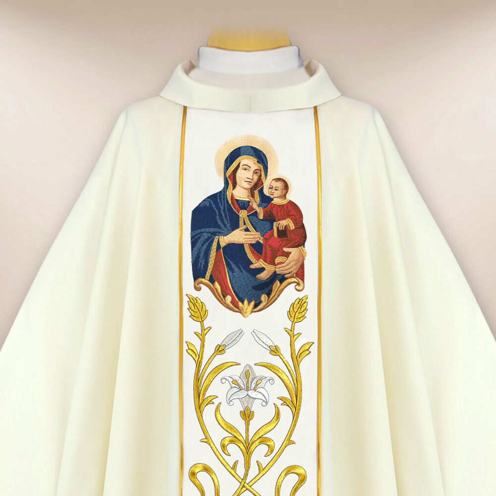 Casula ricamata Madonna di Gietrzwałd