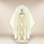 Casula ricamata Madonna di Medjugorie