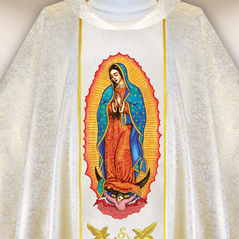 Casula ricamata Madonna di Guadalupe