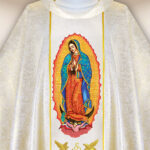 Casula ricamata Madonna di Guadalupe