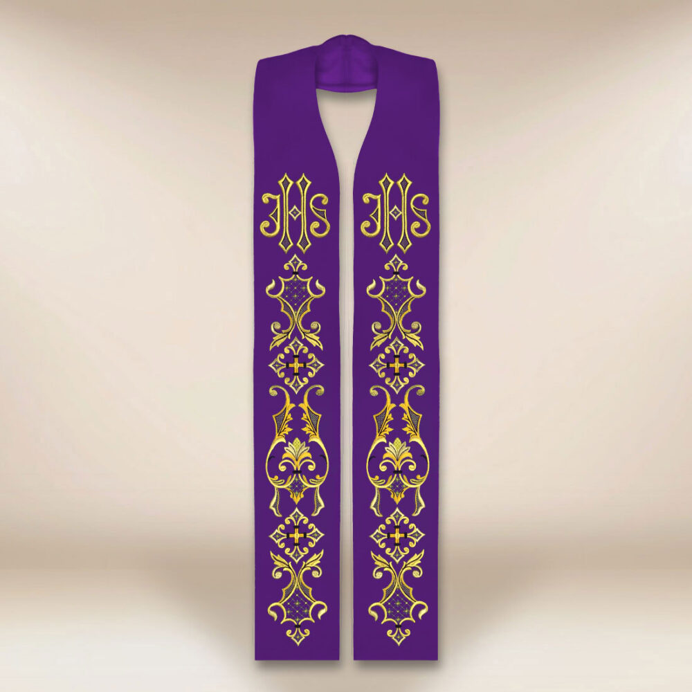 Stuła haftowana “IHS”