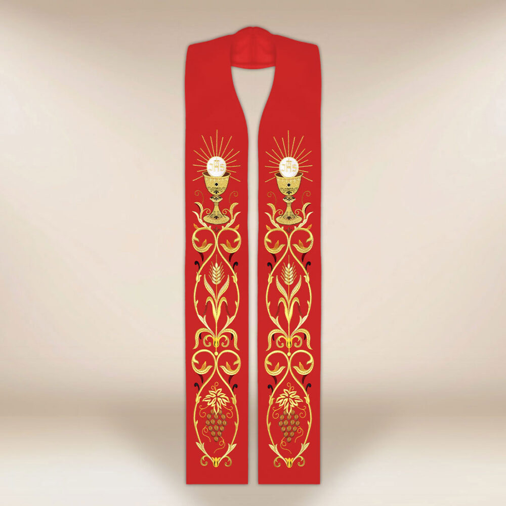 Stuła haftowana “Kielich”