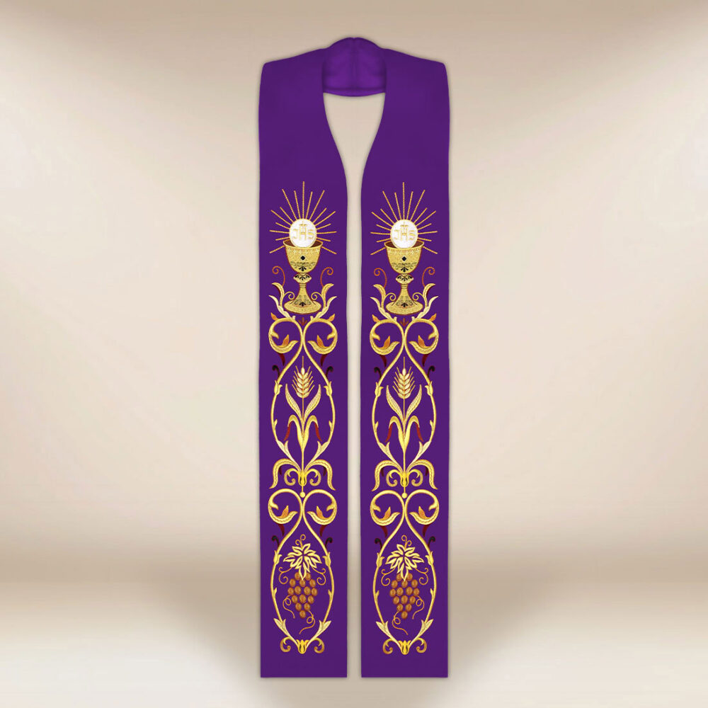 Stuła haftowana “Kielich”