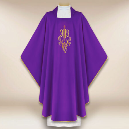 Casula ricamata IHS viola