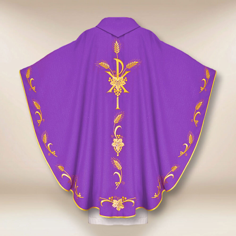 Casula liturgica viola con PX