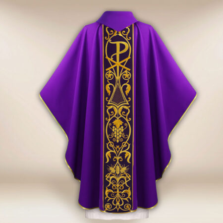 Ornat z haftowanym pasem pluszowym “Baranek”