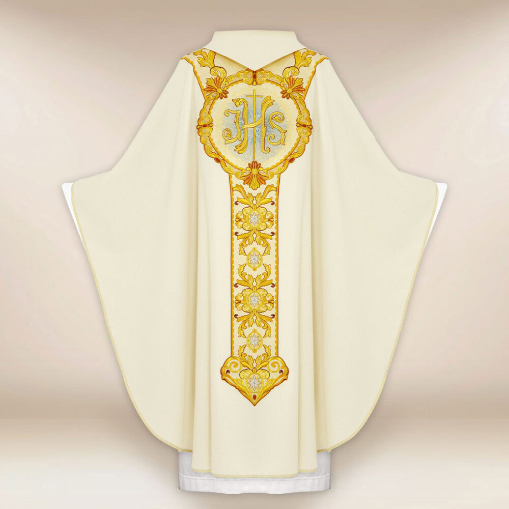 Casula ricamata per Natale