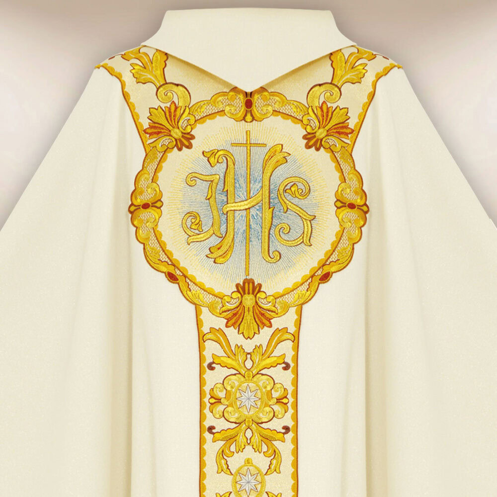 Casula ricamata per Natale