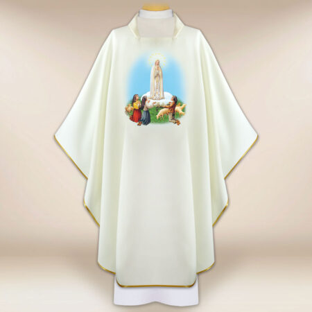 Casula con immagine della Madonna di Fatima