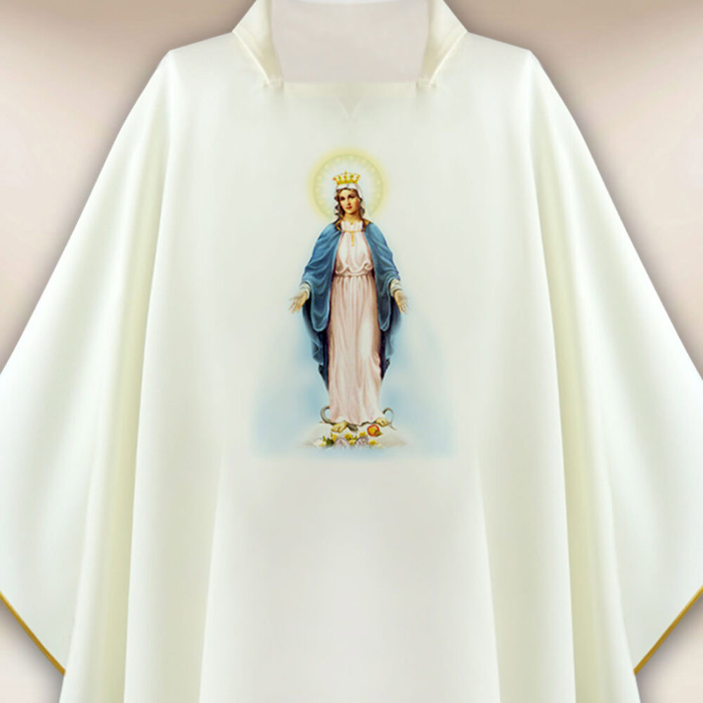 Casula con immagine Madonna Immacolata