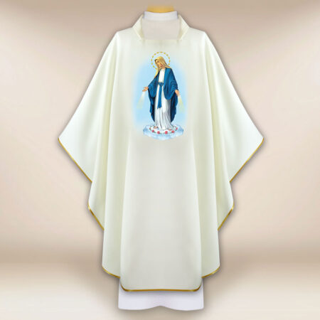 Casula con immagine della Madonna Immacolata