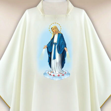 Casula con immagine della Madonna Immacolata