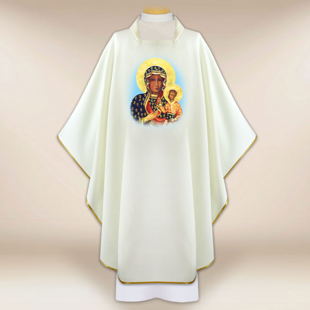 Casula con immagine della Madonna di Częstochowa