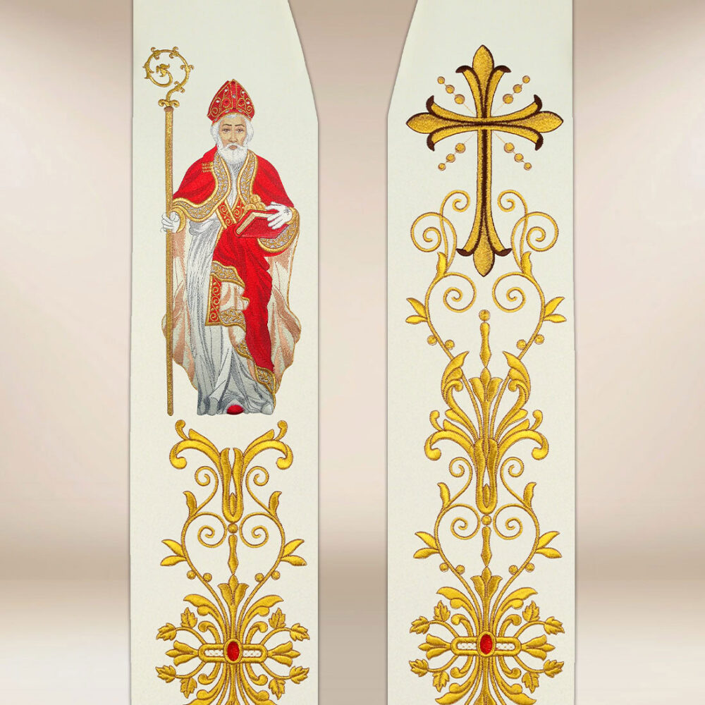 Stuła haftowana “Św. Mikołaj”