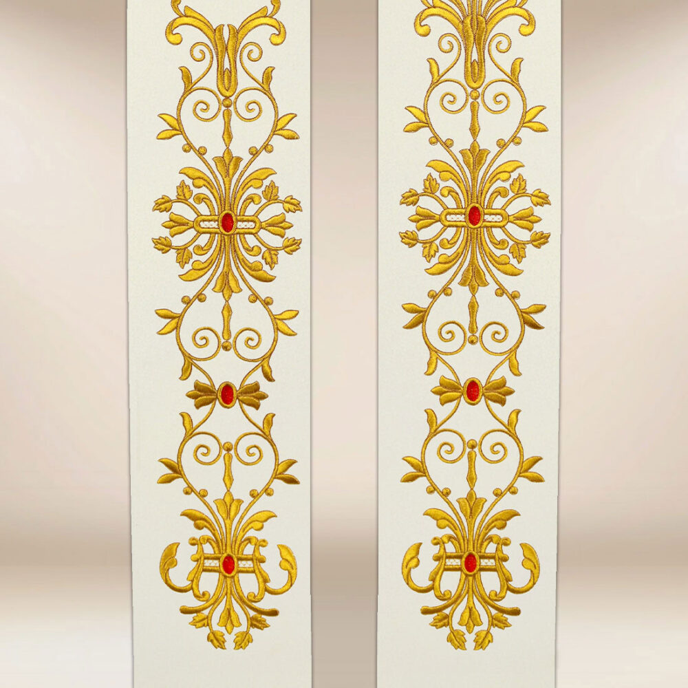 Stuła haftowana “Św. Andrzej”