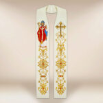 Stuła haftowana “Św. Marcin”