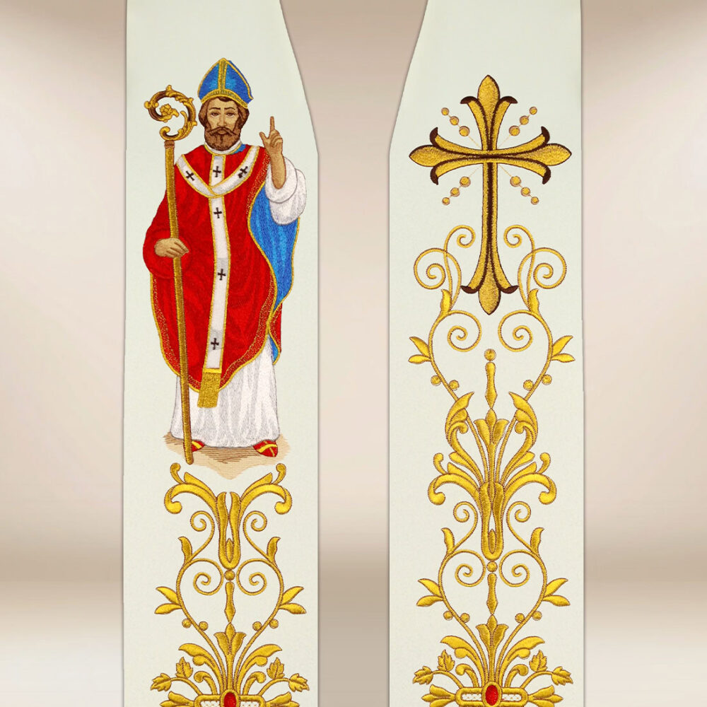 Stuła haftowana “Św. Marcin”