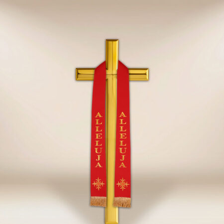Stuła haftowana na mały Krzyż Alleluja