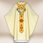 Casula ricamata Ultima Cena ecru