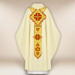 Casula ricamata Ultima Cena ecru